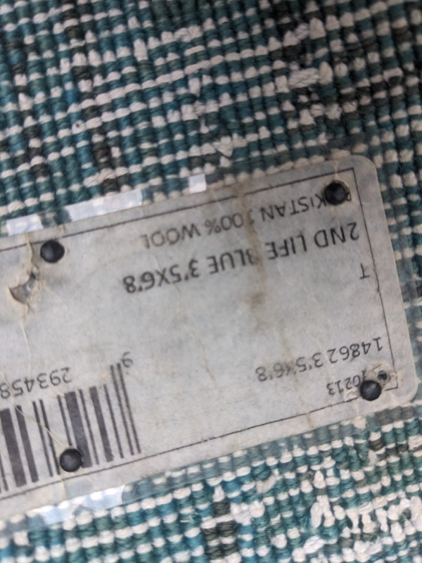 ELTE 4 by 6 blue rug Rugs, Carpets & Runners City of