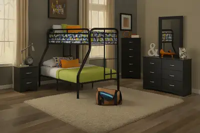 Bunk bed Twin-Double Set Available Free Delivery, View more