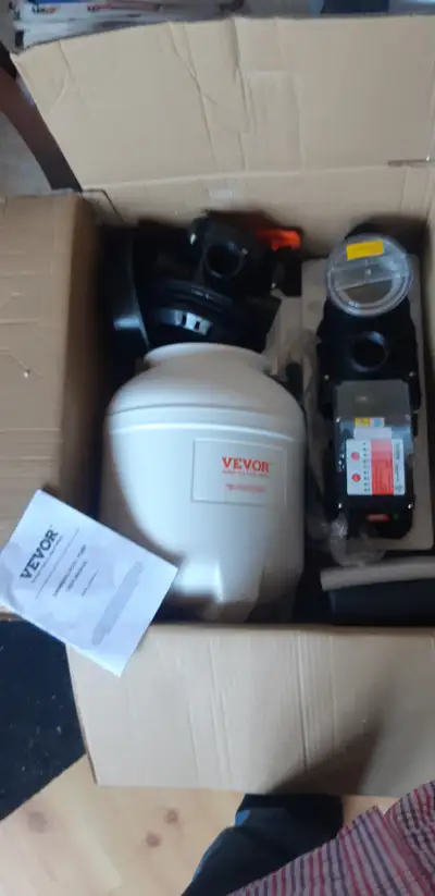 New Sand filter and smart pump for pools above ground., View more