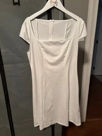 Short white dress, View more