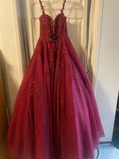 Amarra 88590 wine red dress, View more