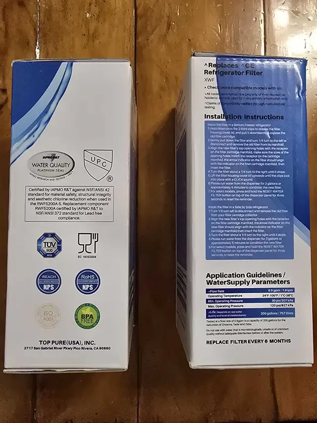 IcePure refrigerator water filter65702478350210121