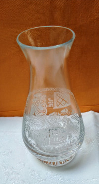 Vintage Glass Vase by Thomas Webb