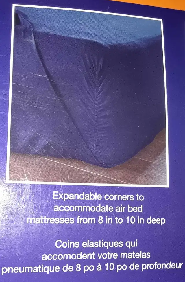 NEW queen air mattress sheet set in Bedding in Kingston - Image 5