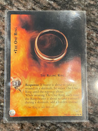 Lord of The Rings TCG ELVISH Card: The One Ring The Ruling Ring 