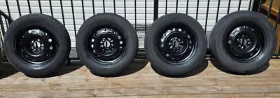 Royal Black Winter Tires Rotation - 215/65 R16 Tread Depth - (4 Tires) = 8 Tires and Rims