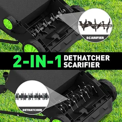 Condition - Broken plastic handle, missing part green gear Transform your lawn care routine with the...