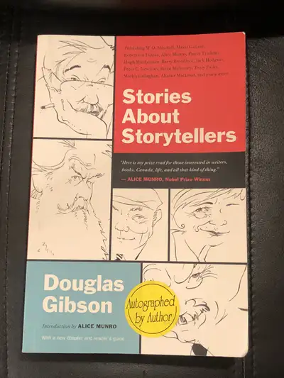 SIGNED Douglas Gibson stories about storytellers softcover book, View more
