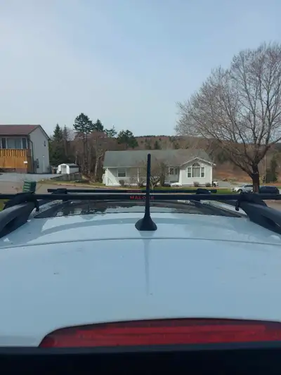 Malone roof racks very sturdy rachet onto roof rails 125 obo very sturdy and relieable.