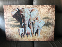 Toile « Éléphants »