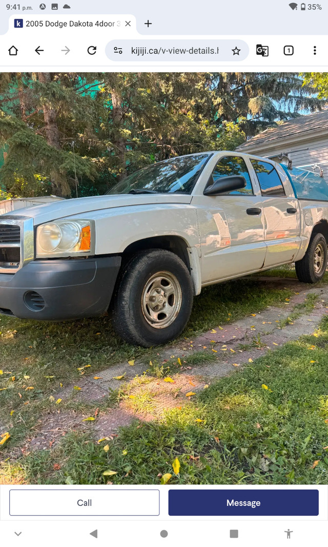 2005 Dodge Dakota 4door 3.7 auto 341000kms $2500 trade VAN /CAR in Cars & Trucks in Edmonton - Image 3