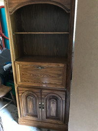 2 Solid Wood Cabinets