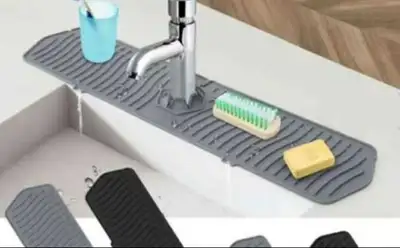 PULLIMORE Sink Splash Guard Mat, Silicone Faucet Handle Dri..., View more
