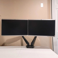 2x PC Monitors with Desk Mount