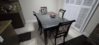 Dining table with 5 chairs, View more