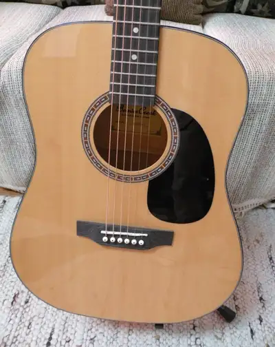 New Acoustic Dreadnought Guitar And Gig Bag, View more