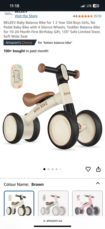 Beleev Baby Balance Bike, View more