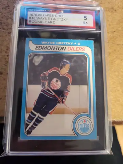 Like the title says have a KSA Graded 5 Wayne Gretzky OPC #18 For sale only. As price varies month t...