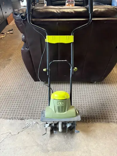 I have a slightly used Sunjoe rototiller, lightly used but works great for small gardens. It’s 14” 6...