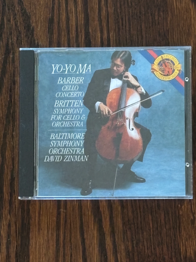 I am offering the following two CDs featuring Yo-Yo Ma on cello and I consider the CDs to be VG+/VG+...