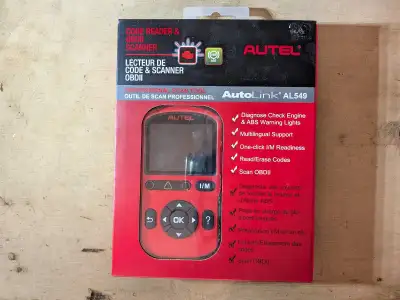 Autel OBD2 Scanner AutoLink AL549, Car Check Engine Code Reader with ABS, Car Battery Tester & Alter...