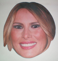 Giant First Lady Melania Trump Halloween Mask One-Size