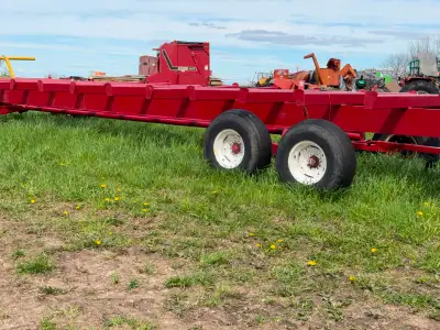High quality farm hay trailer...good tires.. 4 wheel rear truck, View more