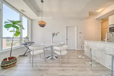 Structube White Leather Dining Chair - Set of 4, View more