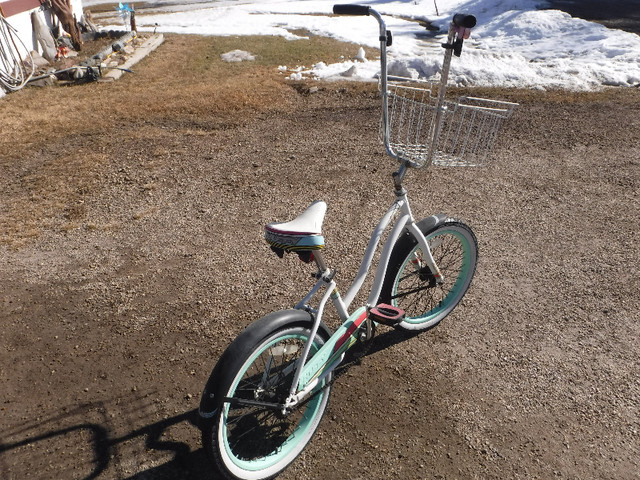 Huffy 20" cruiser with big ape's and large basket in Kids in St. Albert - Image 2