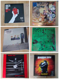 Vinyles Green Day collection neuf ouvert mais jamais joués.