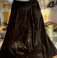 SKIRT IN LAMBSKIN  REAL LEATHER