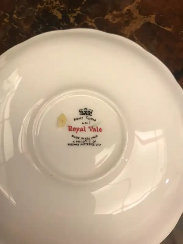 Unique  Bone China-Same pattern, different makers. in Kitchen & Dining Wares in Hamilton - Image 4
