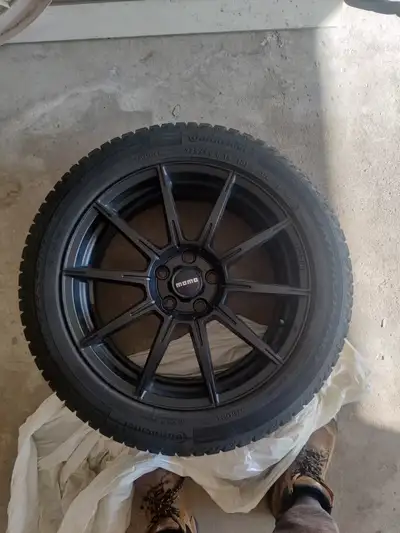 For sale is a complete set of four (4) MOMO Rush 18-inch rims with Continental WinterContact winter...