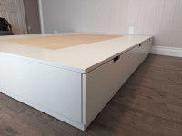 Ikea Nordli Queen bedframe with storage drawers
