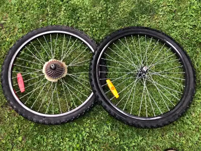 bicycle wheels (24x1.95) 20$ each, View more