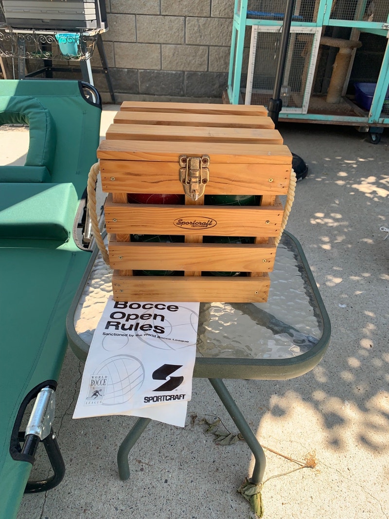 Bocce Ball Set Sportscraft wooden crate Toys & Games Lethbridge
