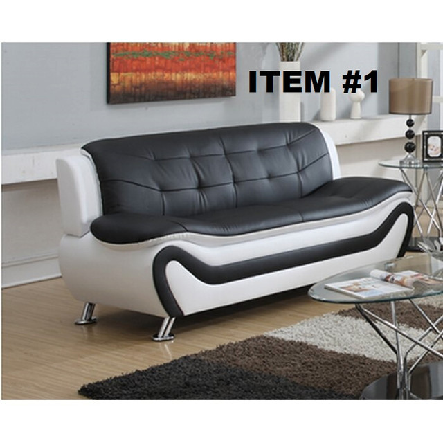 SOFA SET - LEATHER - 3 PIECE SET - ALL BRAND NEW - $699 in Couches & Futons in Oshawa / Durham Region