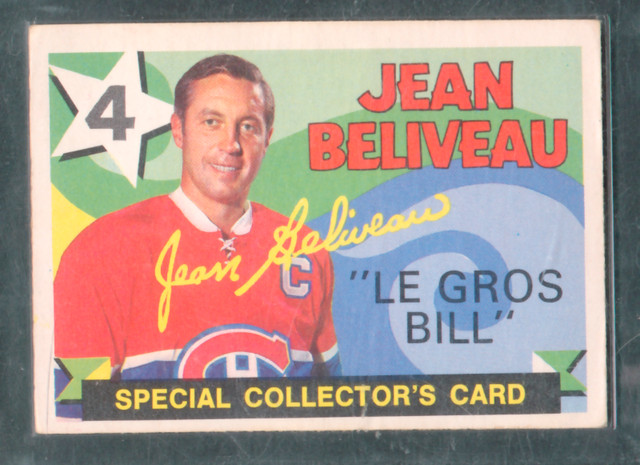 71-72 O Pee Chee Jean Beliveau Montreal Canadiens in Arts & Collectibles in Ottawa