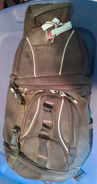 Camera Bag SwissGear Sling Bag Case Backpack Travel Pack Black, View more