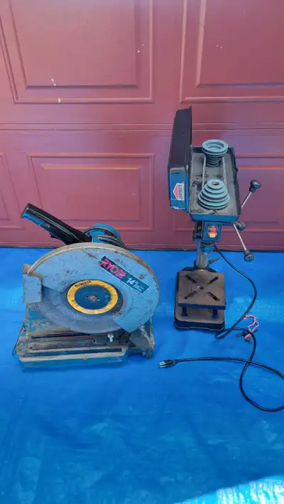 Ryobi Cut-Off Saw & Jobmate Drill Press, View more