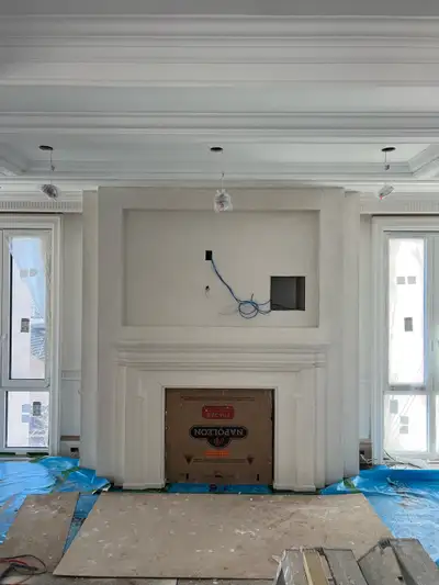 Stone cast mantels starting from $250. We also sell plaster mouldings, columns, domes, niches & air...