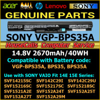 SONY VGP-BPS35A Battery for Vaio Fit 14E & 15E Series Laptops