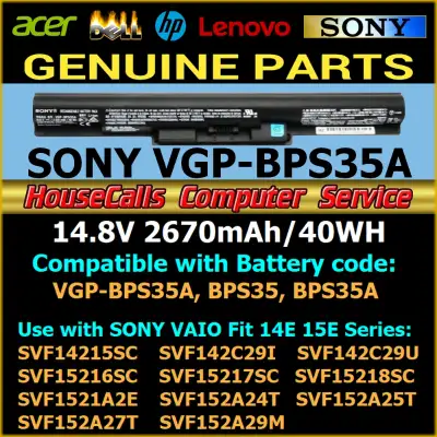 SONY VGP-BPS35A Battery ⚡️ for Vaio Fit 14E & 15E Series Laptops, View more