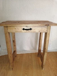 Rustic wood table
