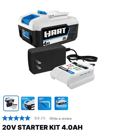 Hart 20V STARTER KIT 4.0AH, View more
