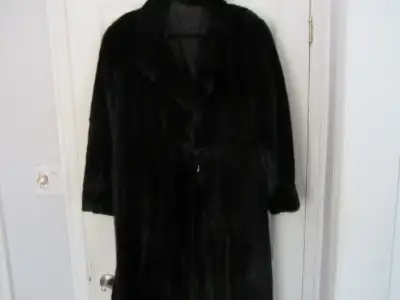 Vintage Mink  Black Fur Women's  Coat Size L Full Length, View more