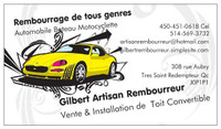 Rembourrage Automobile Bateau Moto Vtt 514-569-3732