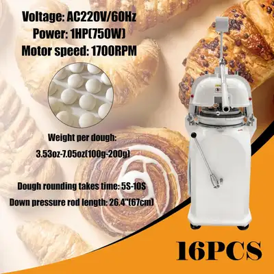 Commercial 16 Blocks Dough Dividing and Rounding Machine 056835, View more