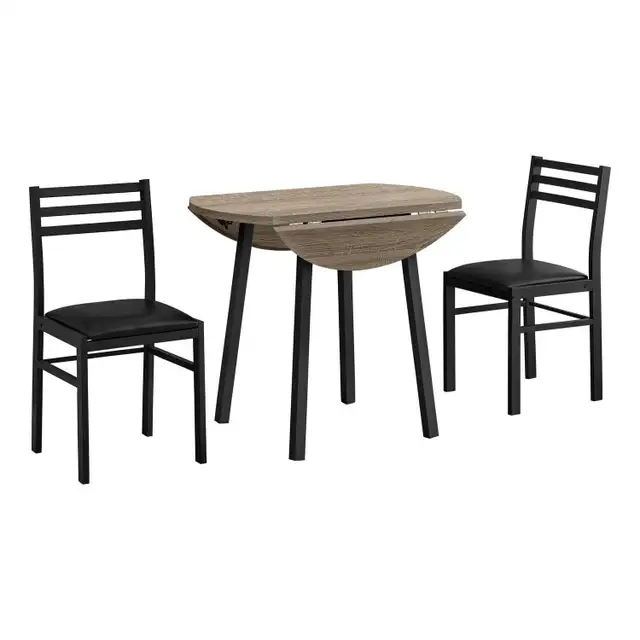 Monarch Specialties Dining Table Set, 3pcs Set, Small, 35" in Dining Tables & Sets in Hamilton - Image 3