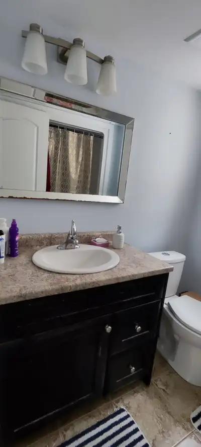 Available June 1st. Clean basement unit with two bedrooms and full bathroom. Has a separate entrance...